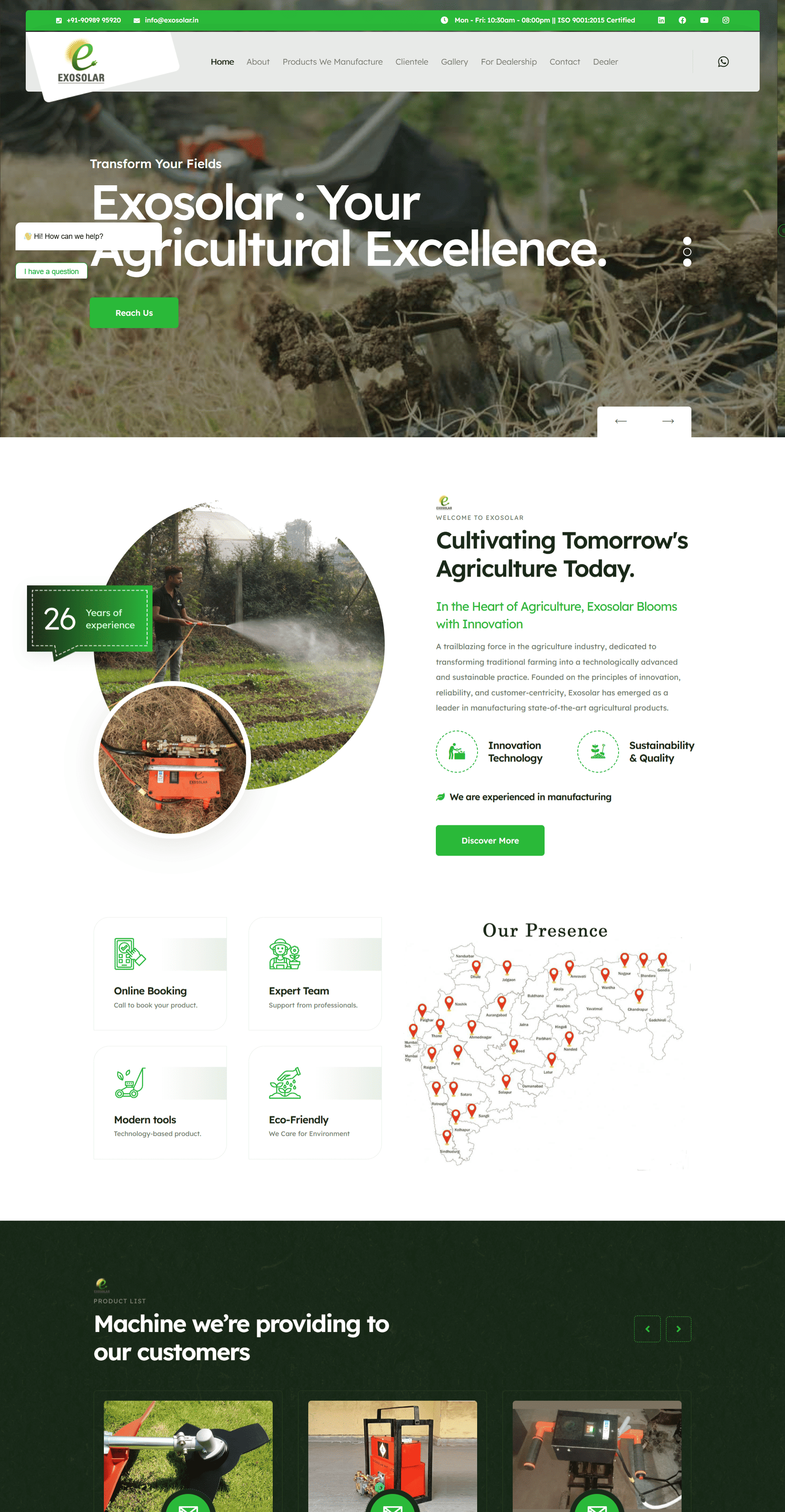 Agriculture Website
