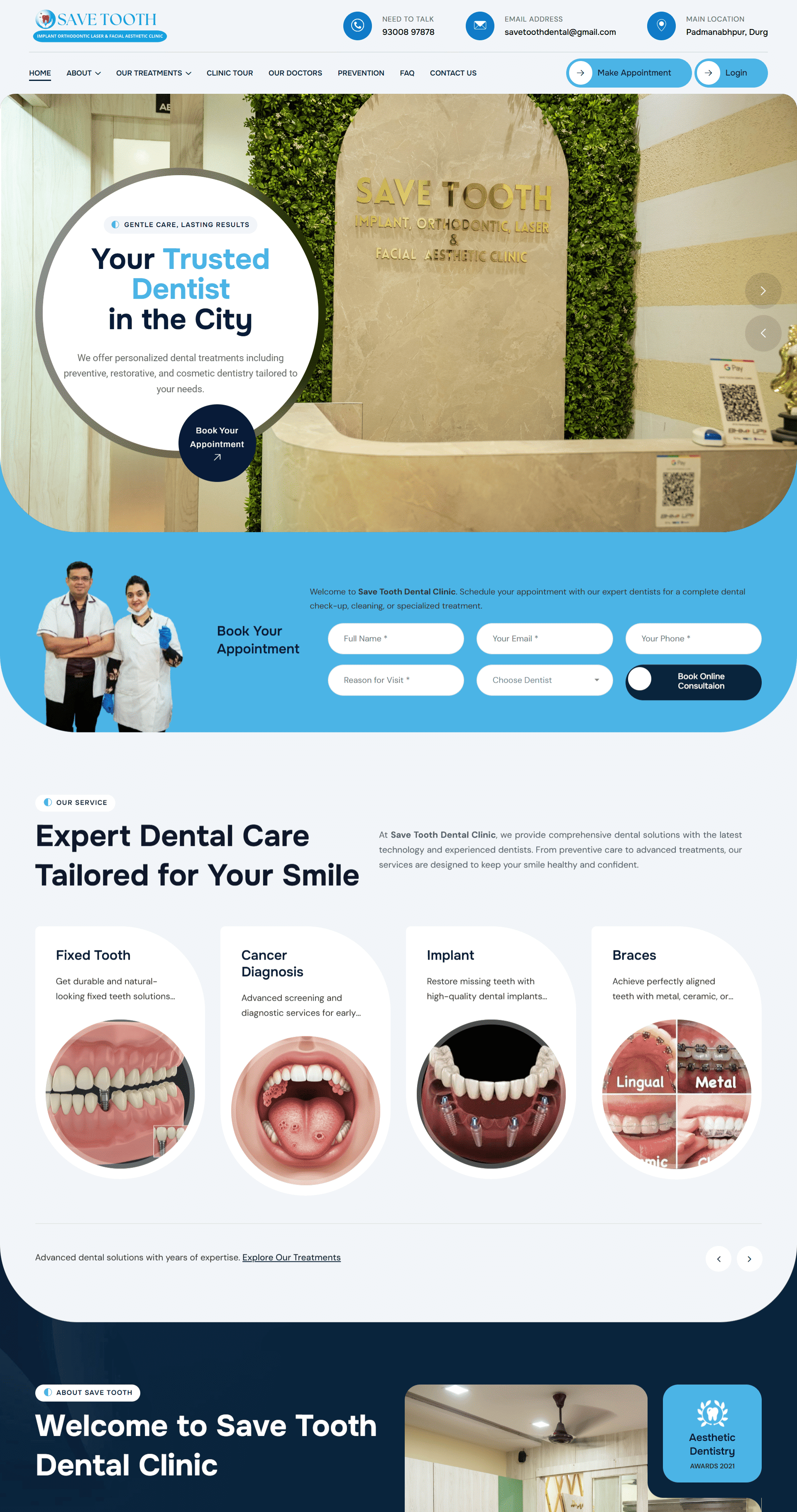 SaveTooth Website - WebCoodee